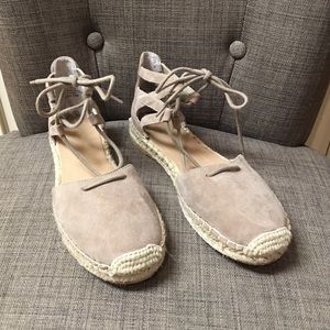 Audrey Brooke Shoes - Audrey Brooke taupe espadrilles sz 7.5 NWOT Audrey Brooke Shoes - Audrey Brooke taupe espadrilles sz 7.5 NWOT